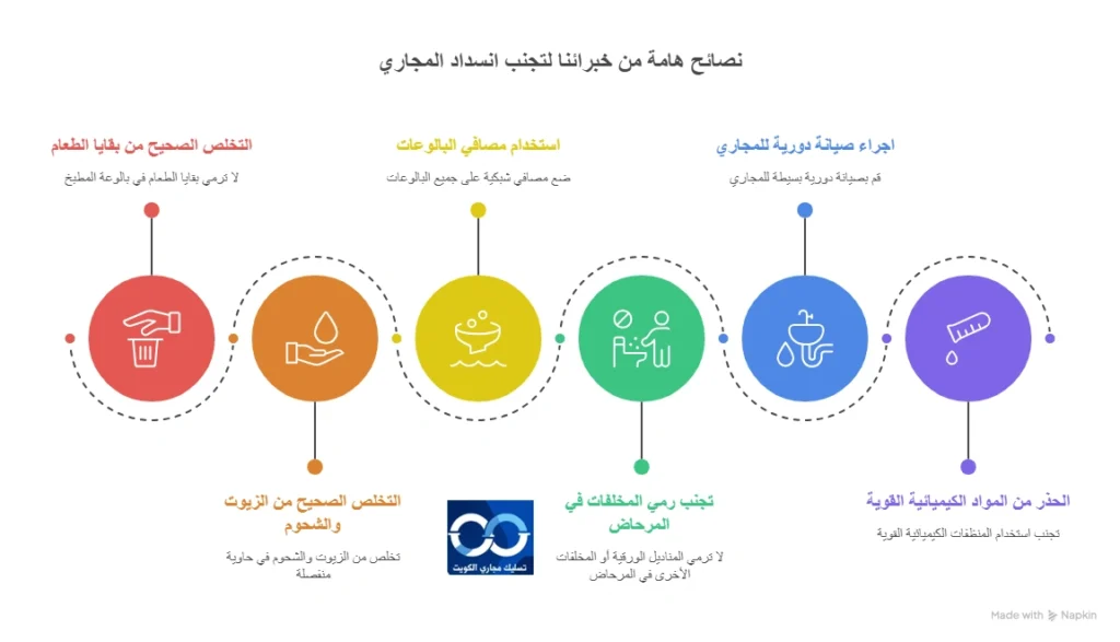 نصائح هامة من خبرائنا لتجنب انسداد المجاري